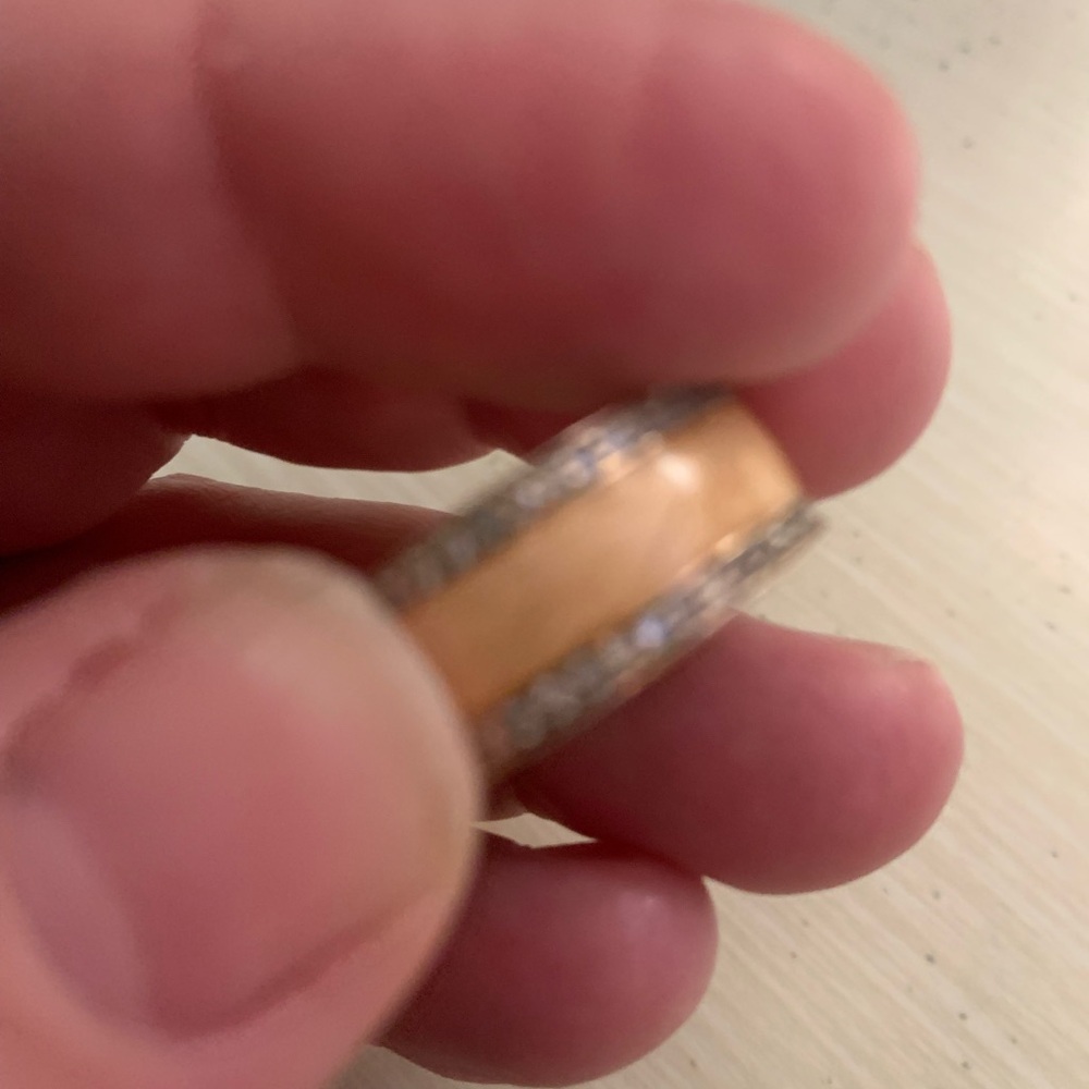 Source Unknown Gold And Silver Ring - image 1